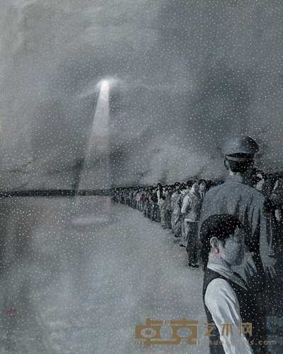 伊德尔 2002年作 飘雪之二 170×150cm